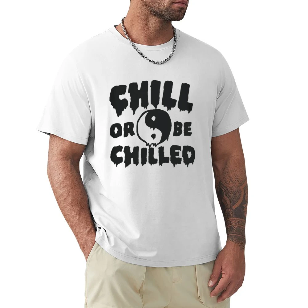 Chill Or Be Chilled Fun Yin Yang Dripping Graphic Premium Men T-shirt
