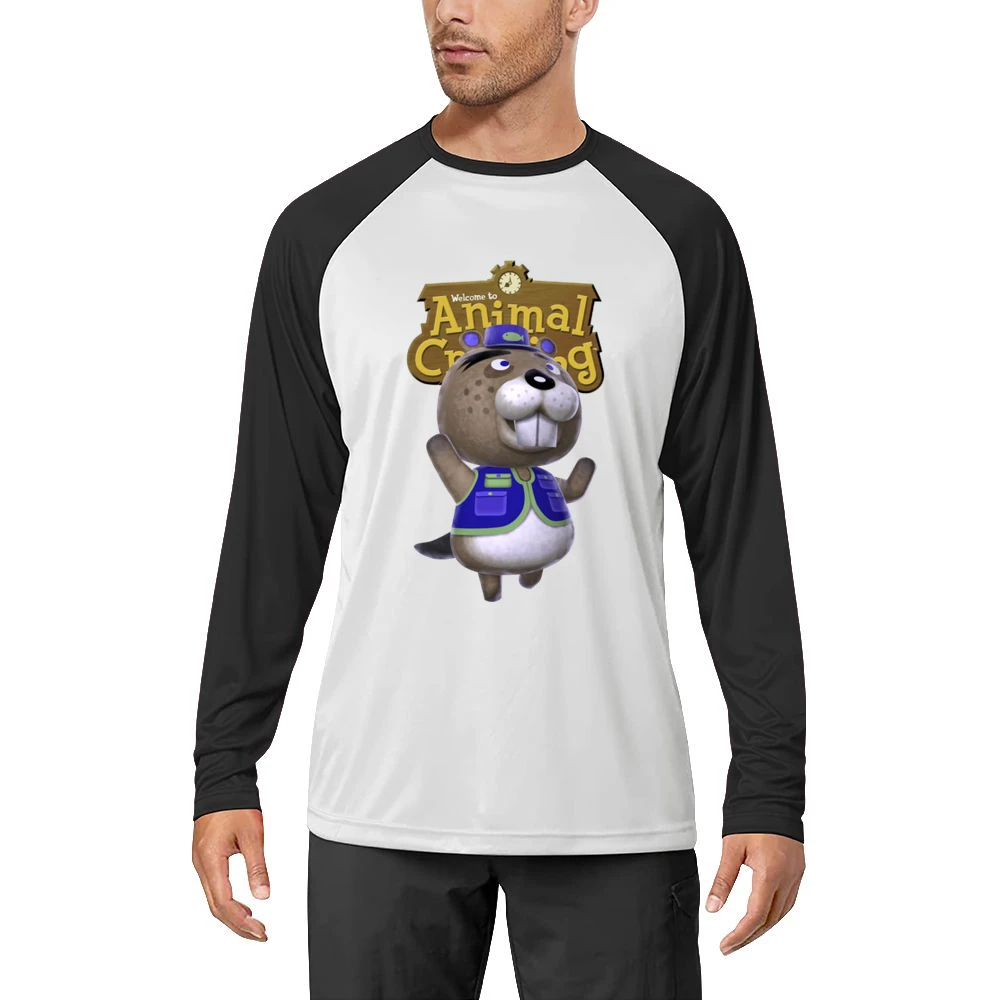 Chip From Animal Crossing Nintendo Video Game Fan Men Long Sleeve T-Shirt