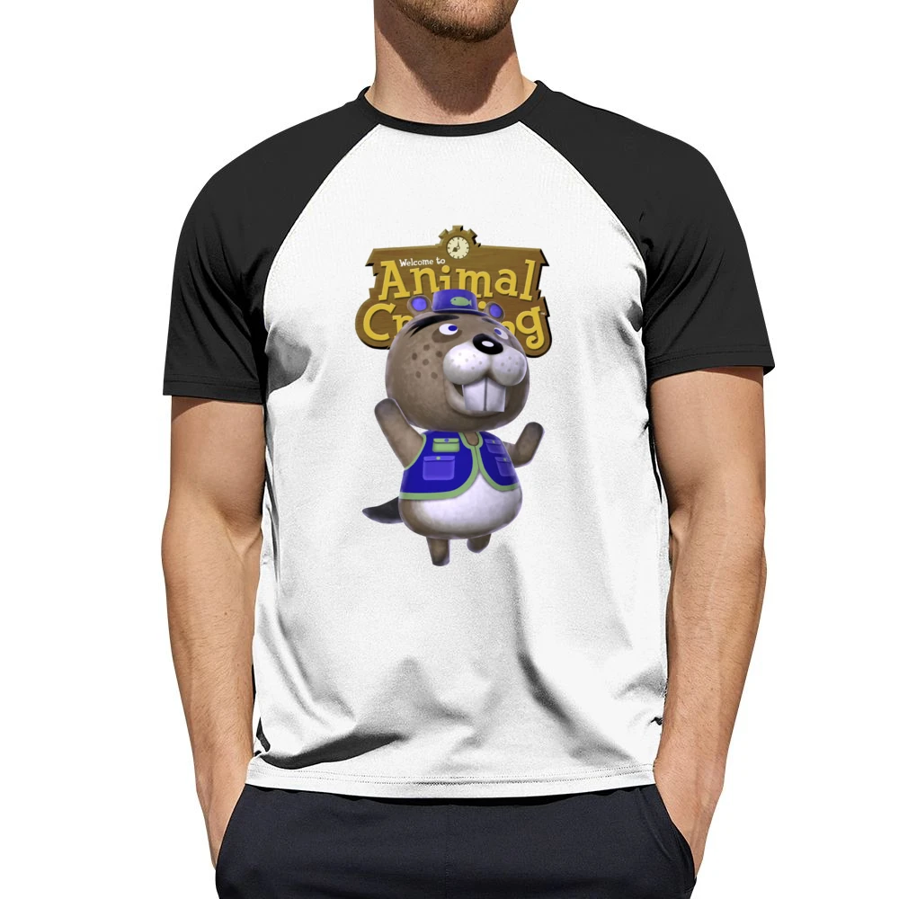 Chip From Animal Crossing Nintendo Video Game Fan Men Short Sleeve T-Shirt