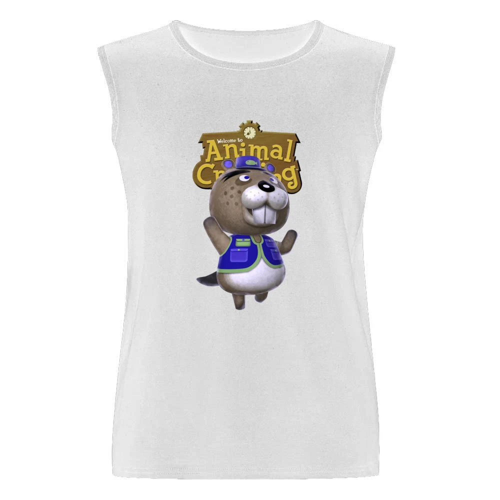 Chip From Animal Crossing Nintendo Video Game Fan Men Sleeveless T-Shirt