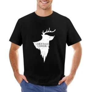 Christmas Is Coming Funny Rudolph Game Of Thrones Parody Holiday Red T Asian Size Men T-Shirt