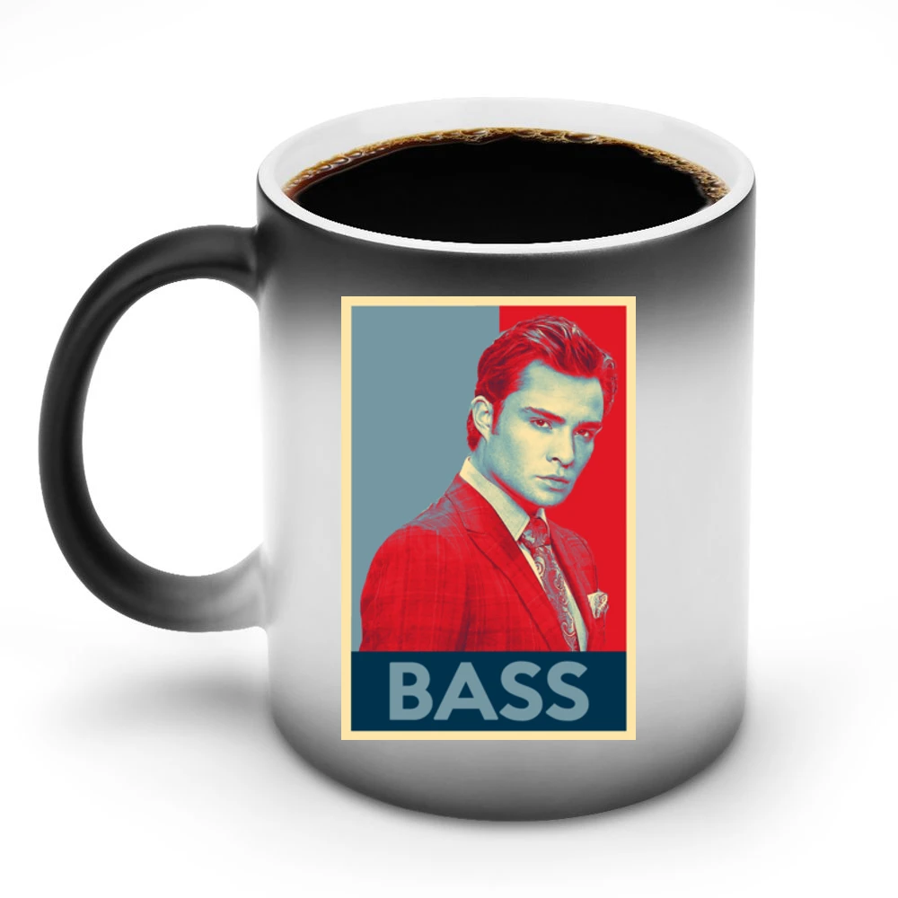 Chuck Bass Funny Obama Hope Poster Political Parody Gossip Girl Graphi Discoloration Mug