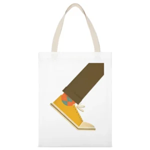 Chucks White Canvas Tote Shopping Bag