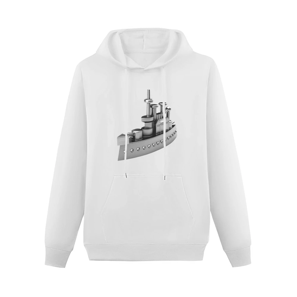 Classic Battleship Monopoly Token Game Piece Fun Cool Graphic Tee Shir Men Hoodie With Pocket