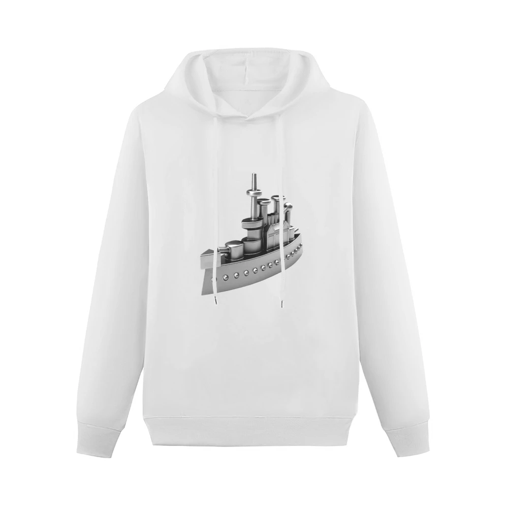 Classic Battleship Monopoly Token Game Piece Fun Cool Graphic Tee Shir Men Hoodie Without Pocket