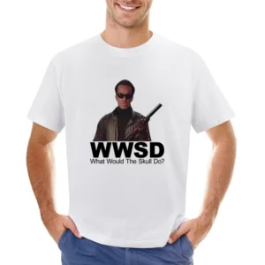 Classic Movie Scarface What Would The Skull Do Asian Size Men T-Shirt
