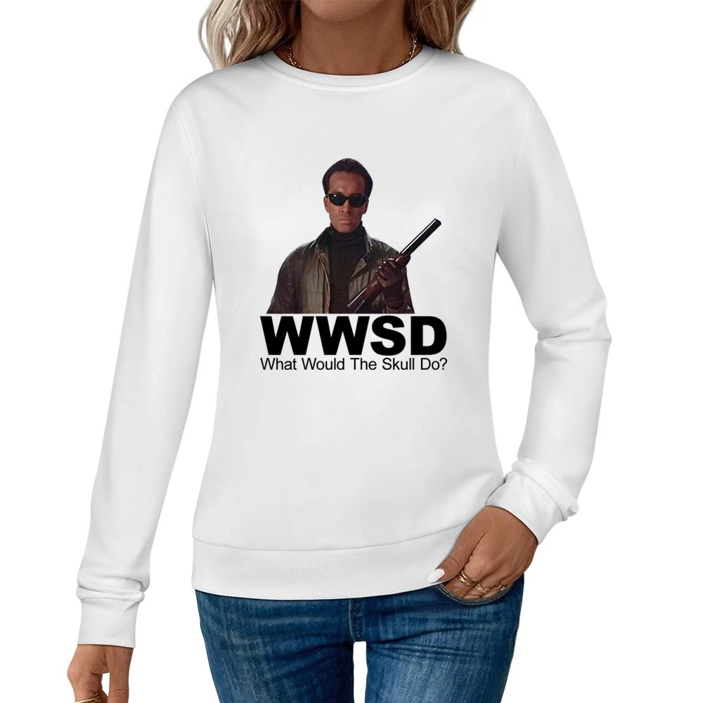 Classic Movie Scarface What Would The Skull Do Women Pullover Sweatshirt