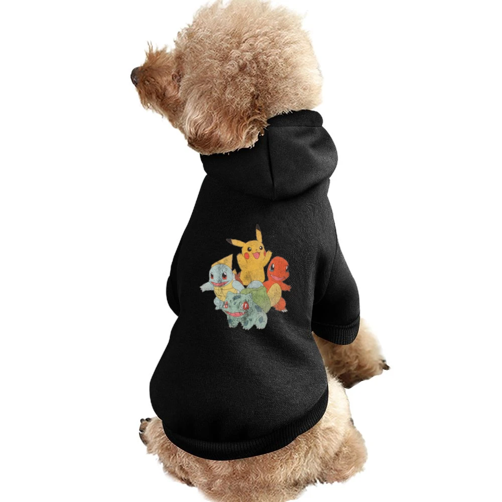 Classic Starter Pokemon Pikachu Charmander Squirtle Bulbasaur Fun Vint Pet Apparel Clothes