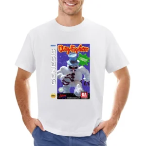 Clayfighter Sega Genesis Old School Retro Video Game Fan Distressed T Asian Size Men T-Shirt