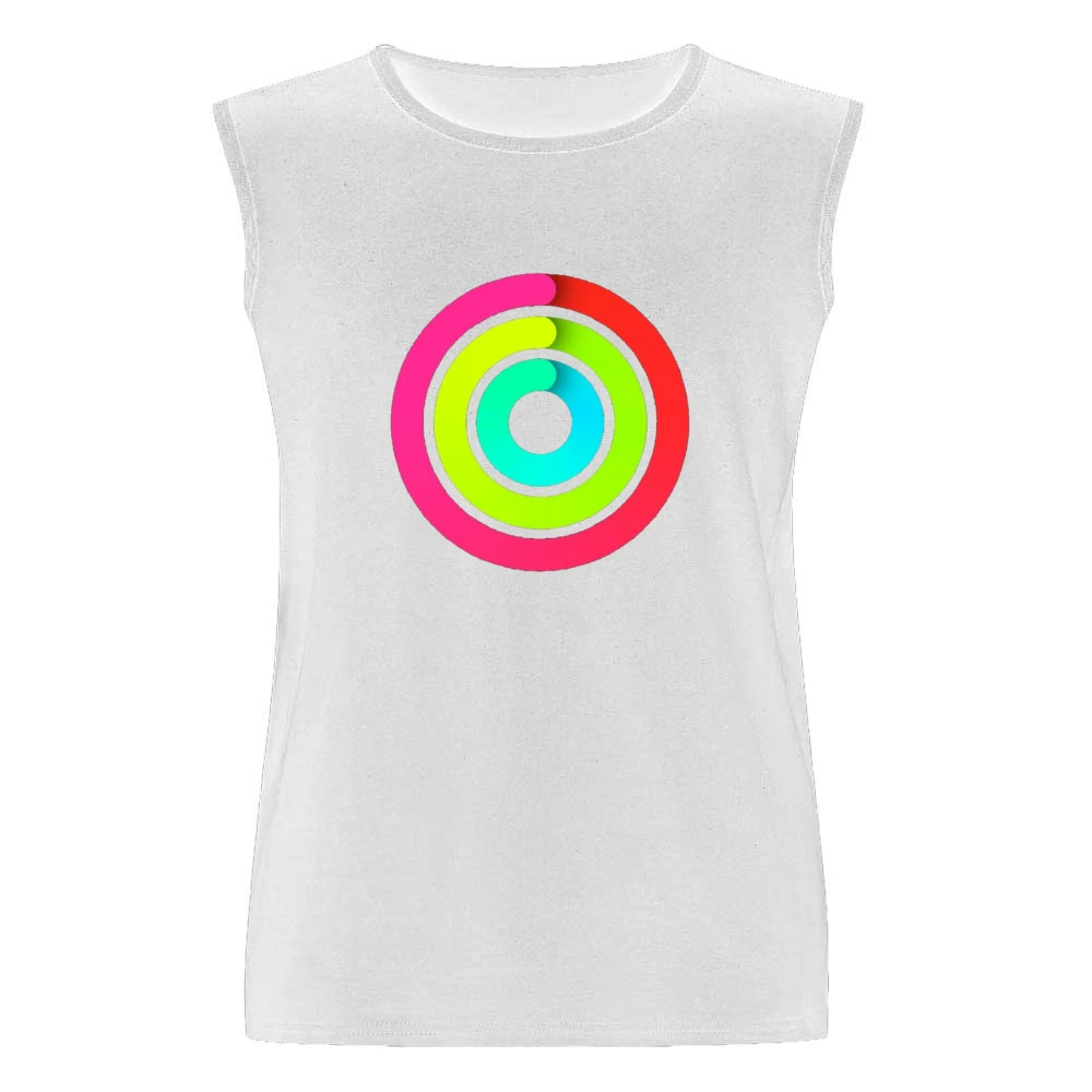 Close the Gaps Fun Popular Apple Watch Activity App Fun Health Graphic Men Sleeveless T-Shirt