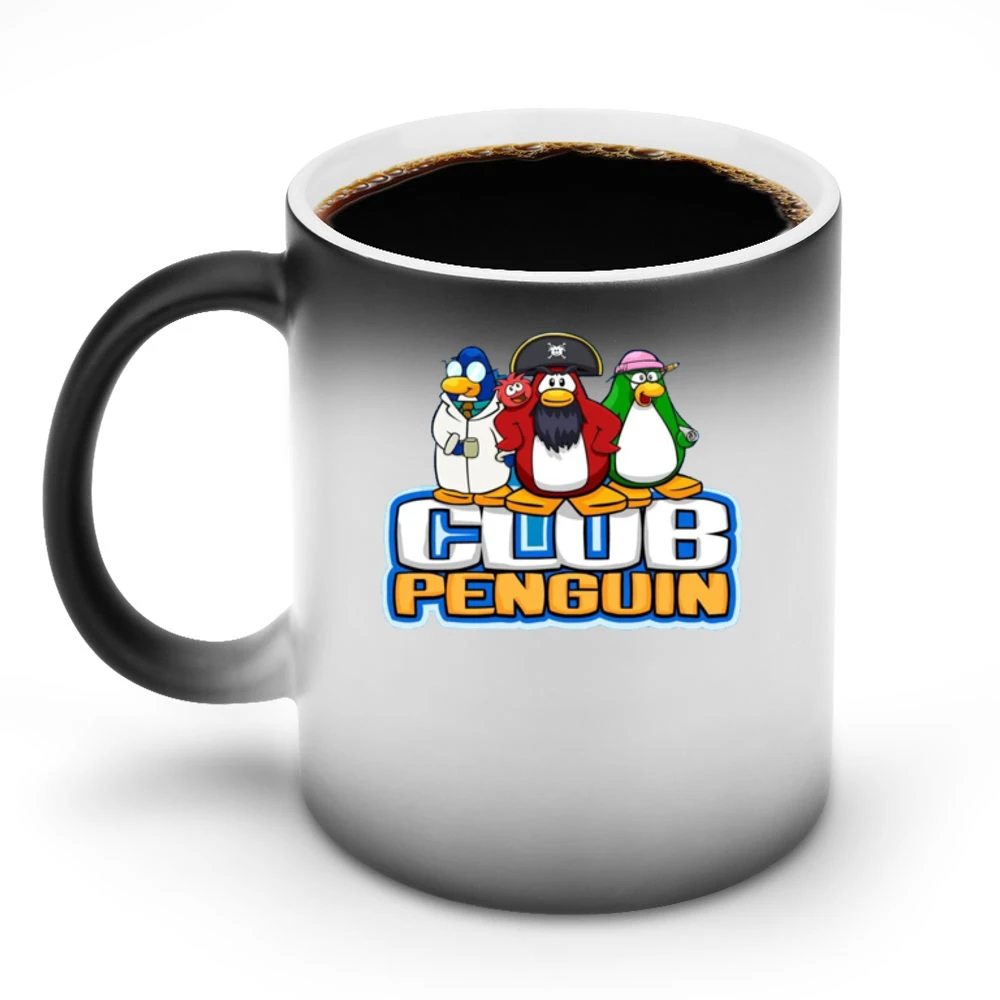 Club Penguin Online Gaming Fun Discoloration Mug