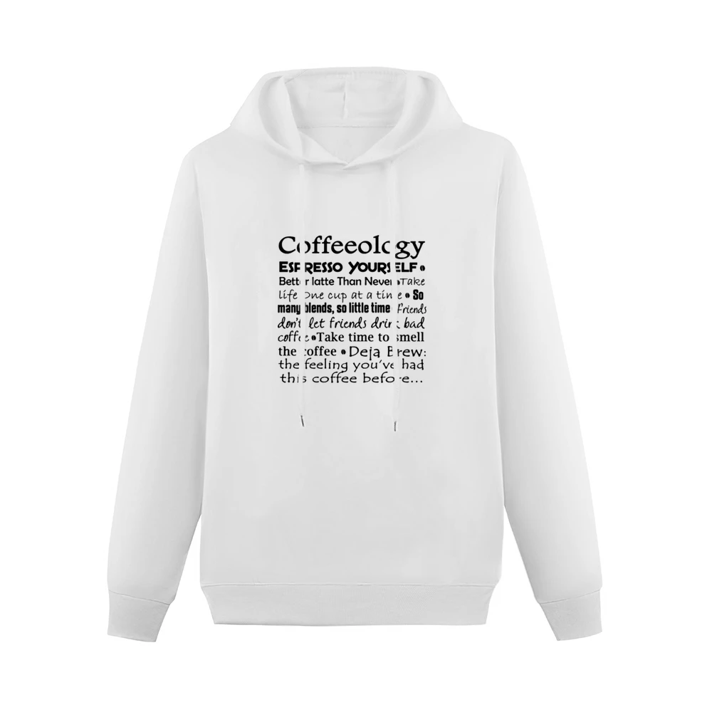 Coffeeology - funny quotes parody coffe caffein lover Men Hoodie Without Pocket