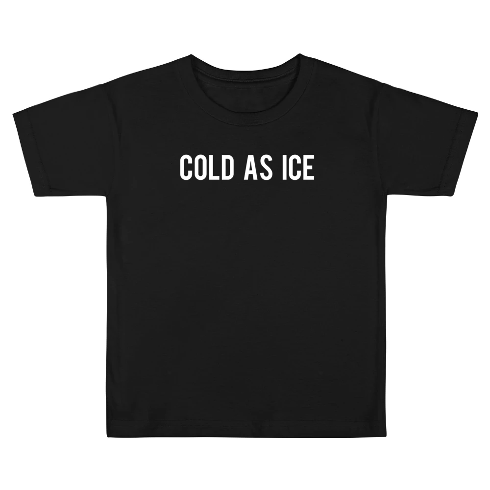 Cold As Ice Fun Popular Heart Graphic Tee Shirt Kids Boys Girls T-Shirt