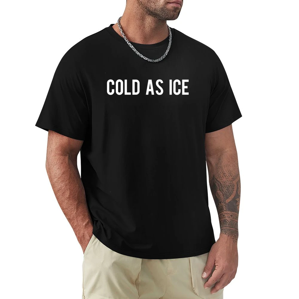 Cold As Ice Fun Popular Heart Graphic Tee Shirt Premium Men T-shirt