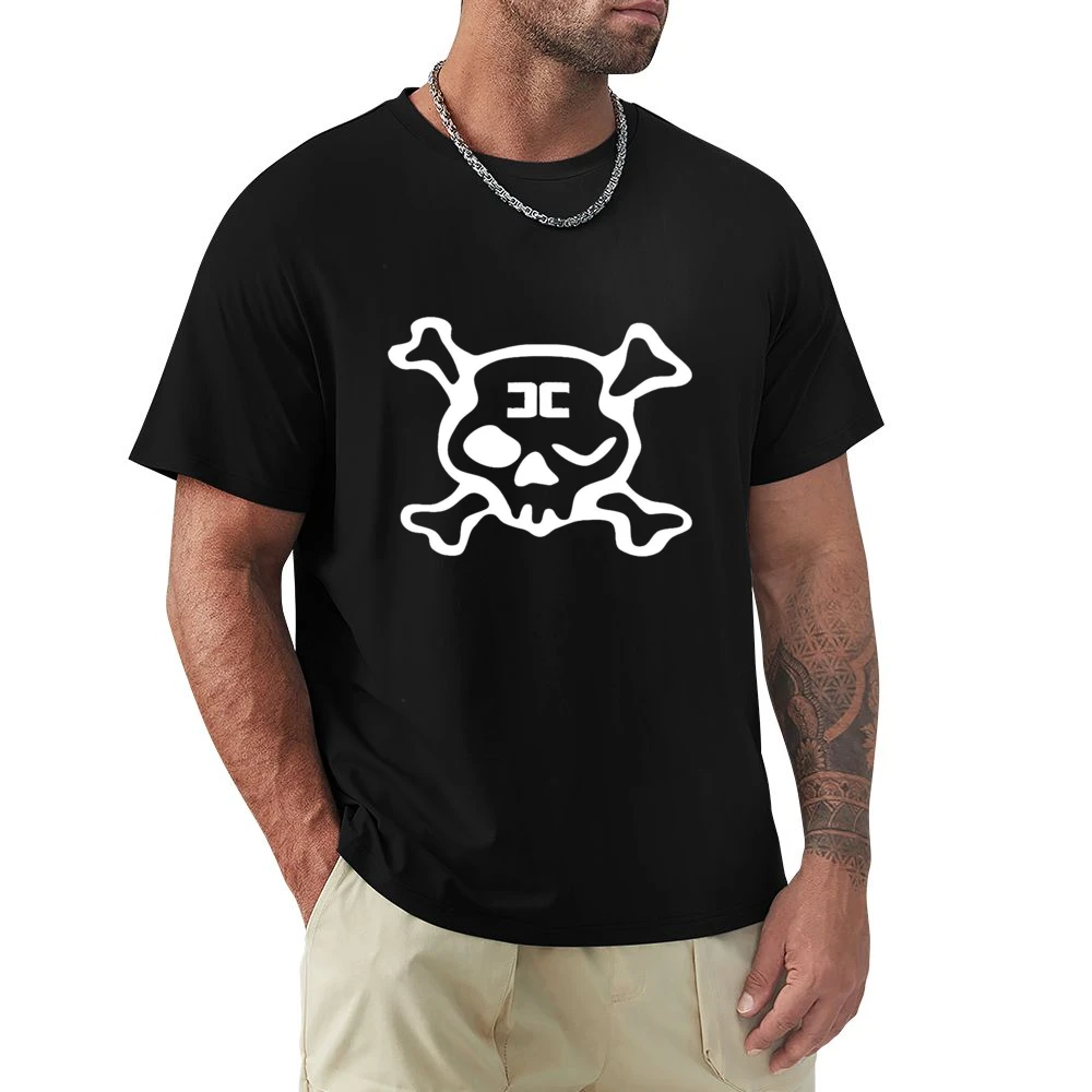 Combichrist Skull crosbones jolly roger white Logo Premium Men T-shirt