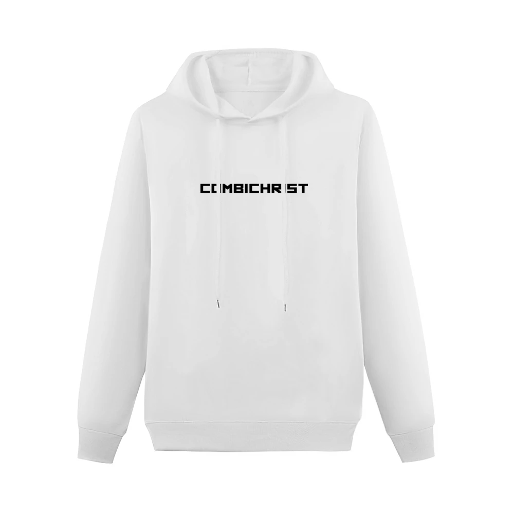 Combichrist black text Logo Men Hoodie Without Pocket