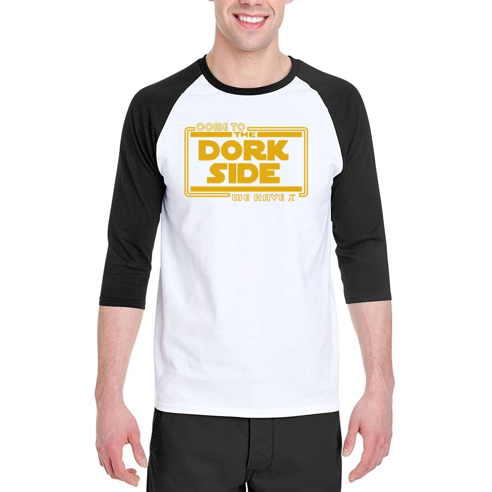 Come to the dork side we have pi Men 3/4 Sleeve T-Shirt