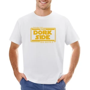 Come to the dork side we have pi funny star wars parody geek nerd T Sh Asian Size Men T-Shirt