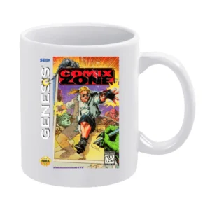 Comix Zone Sega Genesis Old School Retro Video Game Fan Distressed T S White Mug