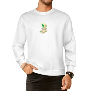 Commodore 64 Blue Screen Video Game Retro 80s European Size Pullover Sweater