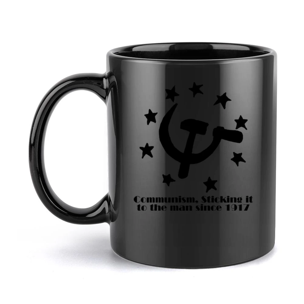 Communism Sticking it to The Man Funny Joke Black Mug