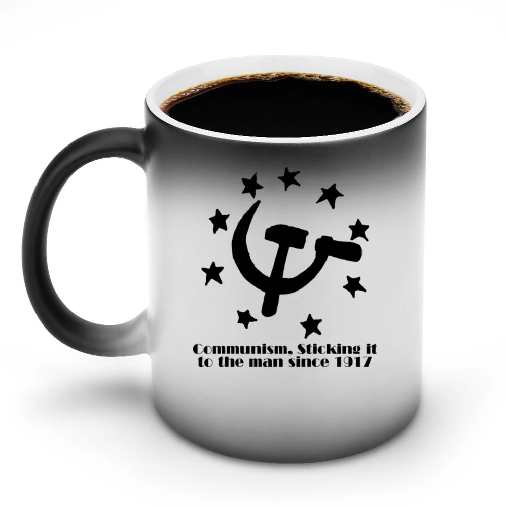 Communism Sticking it to The Man Funny Joke Discoloration Mug