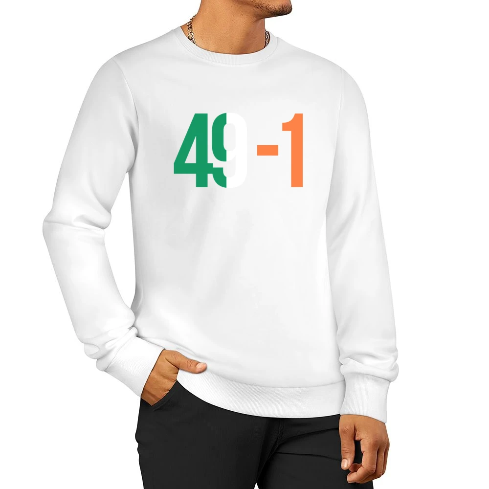 Connor Mcgregor 49-1 Mayweather Fight Irish Flag Boxing Men Pullover Sweatshirt