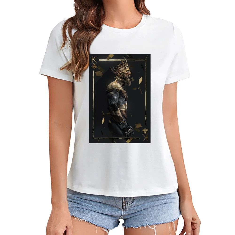 Conor Mcgregor King Of Ufc Mma Fight Fan Asian Size Women Ladies T-shirt
