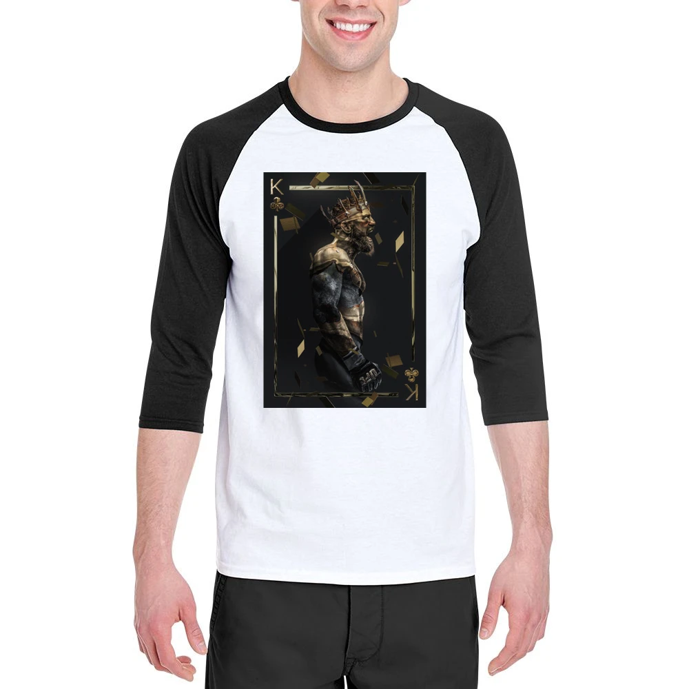 Conor Mcgregor King Of Ufc Mma Fight Fan Men 3/4 Sleeve T-Shirt