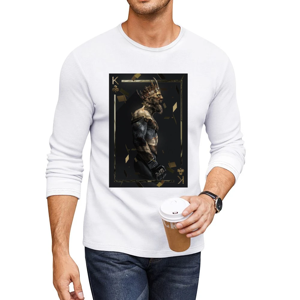 Conor Mcgregor King Of Ufc Mma Fight Fan Men CrewNeck Long Sleeve T-Shirt