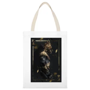 Conor Mcgregor King Of Ufc Mma Fight Fan White Canvas Tote Shopping Bag