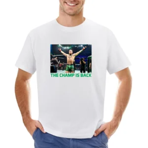 Conor Mcgregor The Champ Is Back Ufc 246 Mma Fight Fan Asian Size Men T-Shirt