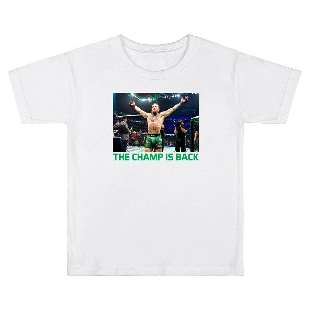 Conor Mcgregor The Champ Is Back Ufc 246 Mma Fight Fan Kids Boys Girls T-Shirt