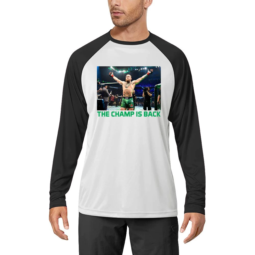 Conor Mcgregor The Champ Is Back Ufc 246 Mma Fight Fan Men Long Sleeve T-Shirt