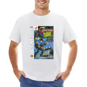 Contra Hard Corps Sega Genesis Old School Retro Video Game Fan Distres Asian Size Men T-Shirt