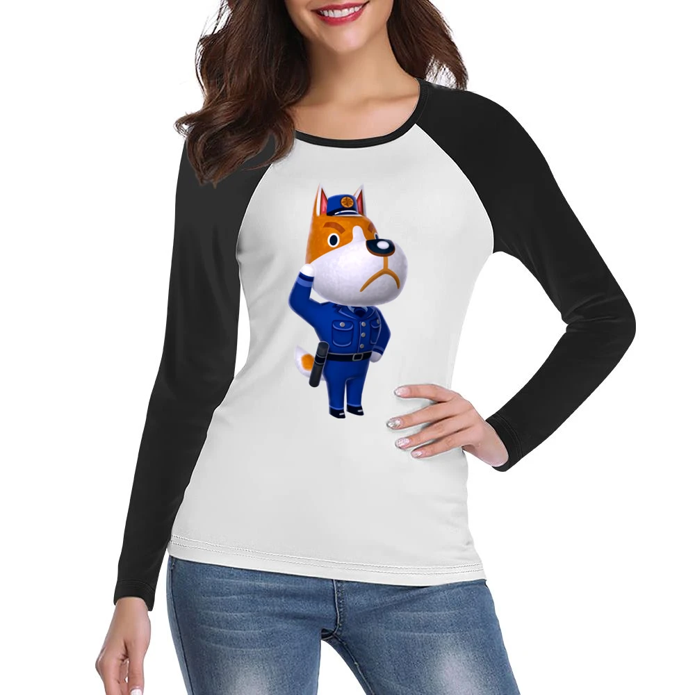 Copper From Animal Crossing Nintendo Character Video Game Women Ladies Long Sleeve T-Shirt