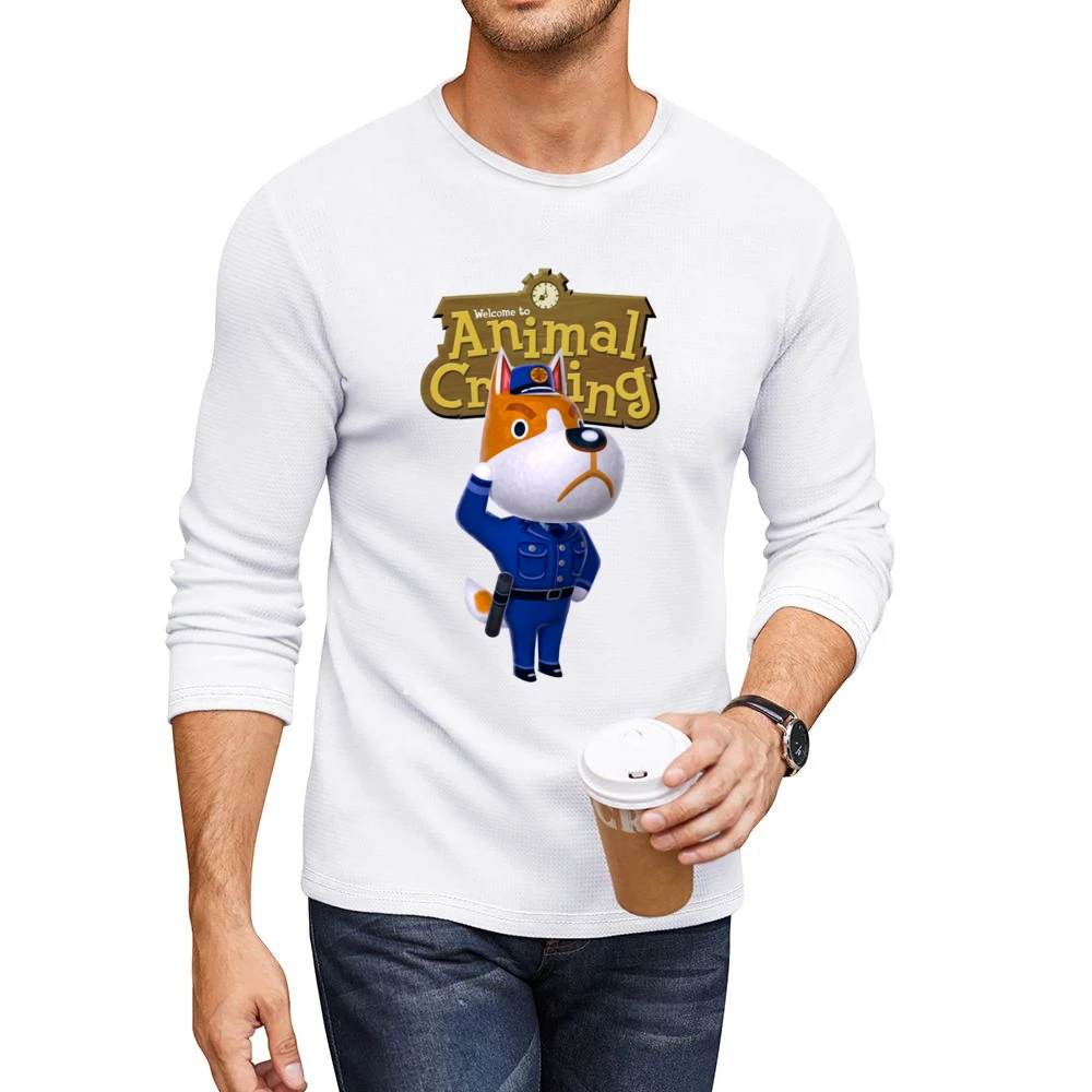 Copper From Animal Crossing Nintendo Video Game Fan Men CrewNeck Long Sleeve T-Shirt