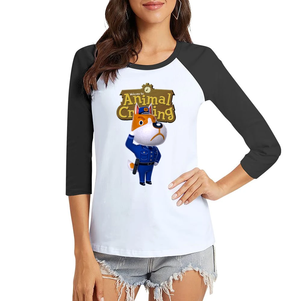 Copper From Animal Crossing Nintendo Video Game Fan Women Ladies 3-4 Sleeve T-Shirt
