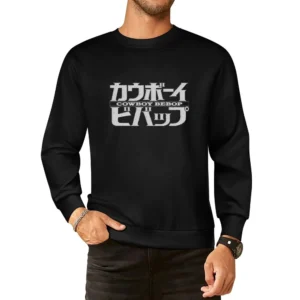 Cowboy Bebop Text japnese Kanji Anime European Size Pullover Sweater