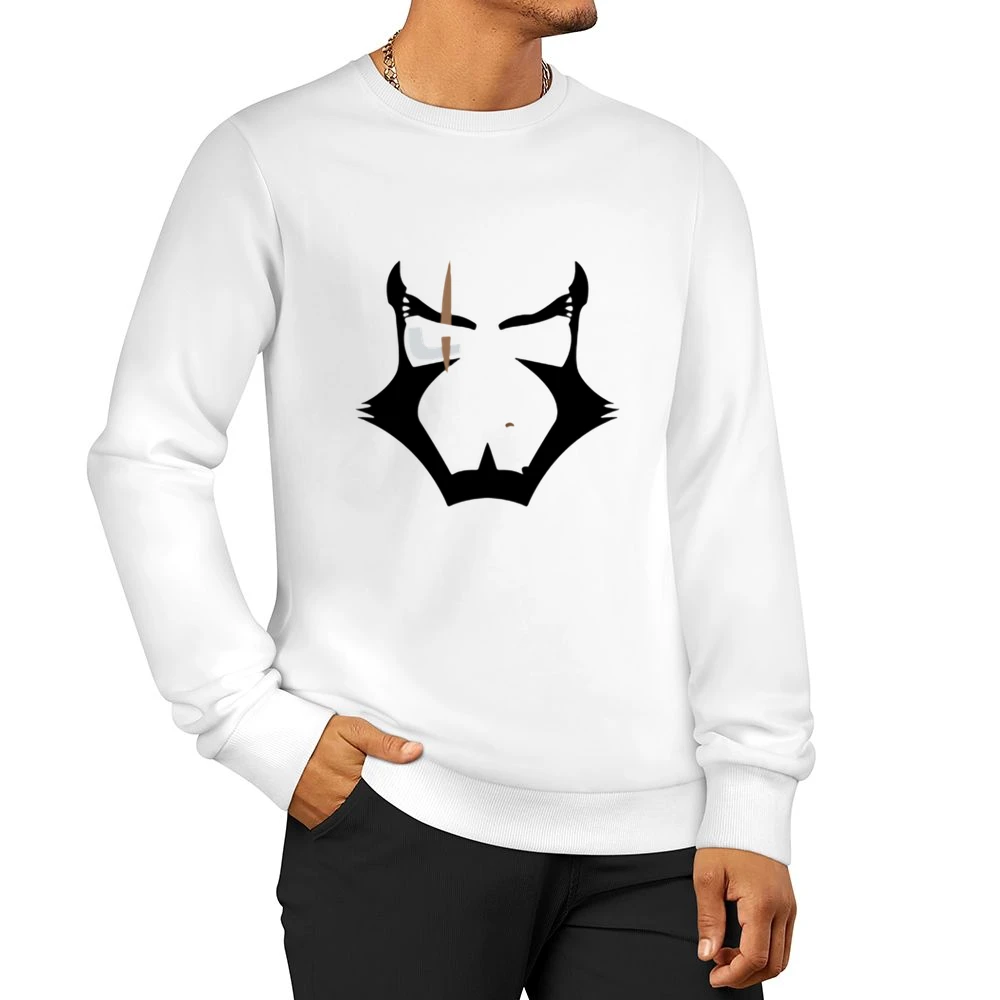Cowboy bebop bounty hunter Jet Black face with scar eye Men Pullover Sweatshirt