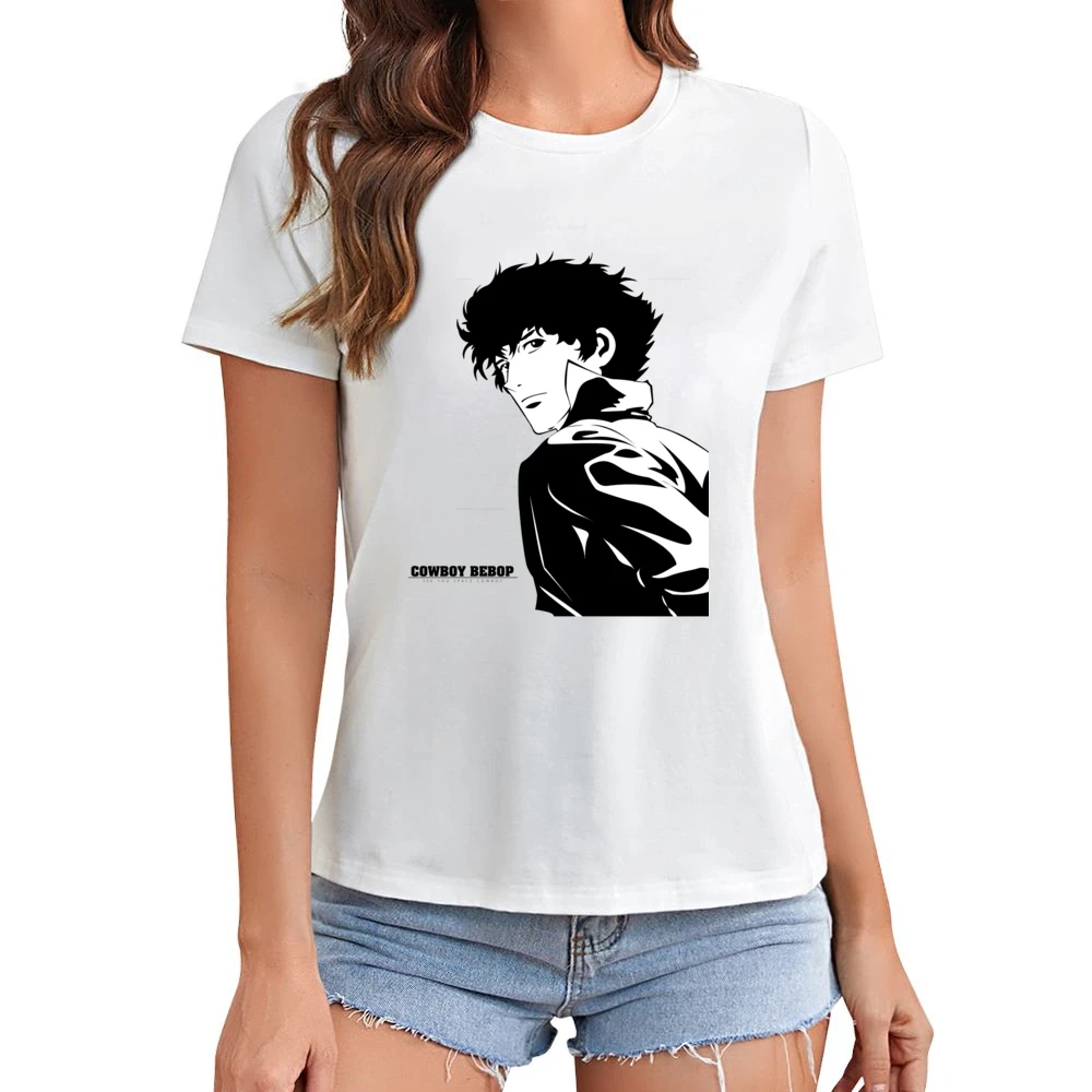 Cowboy bebop bounty hunter Spike spiegel Asian Size Women Ladies T-shirt