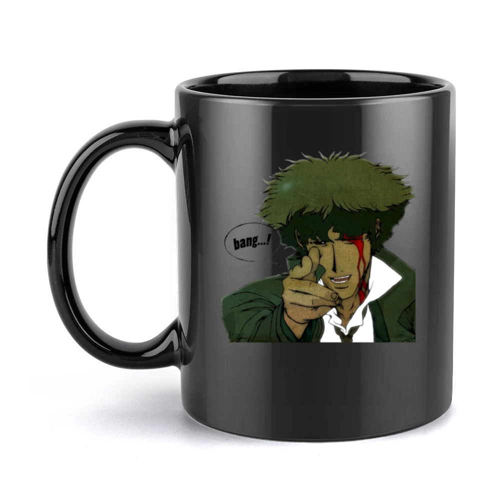 Cowboy bebop bounty hunter Spike spiegel Bang ! Black Mug