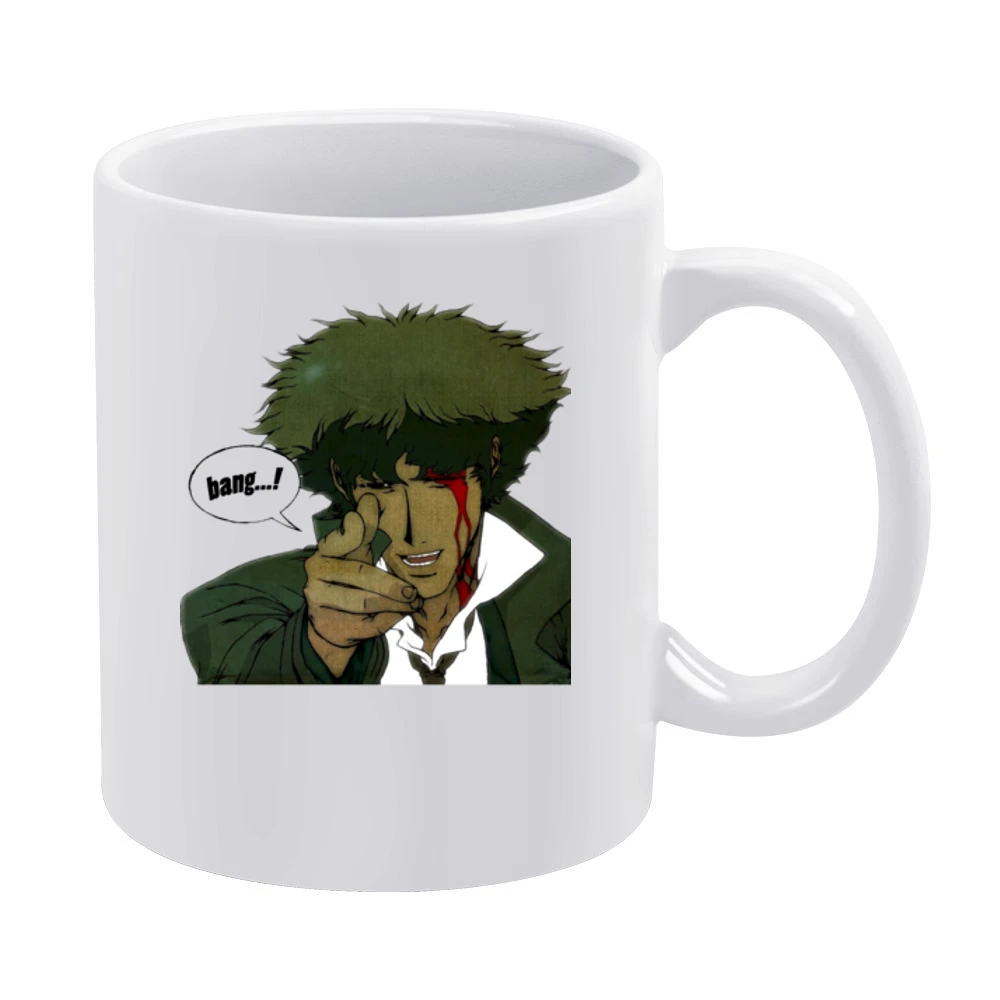 Cowboy bebop bounty hunter Spike spiegel Bang ! White Mug