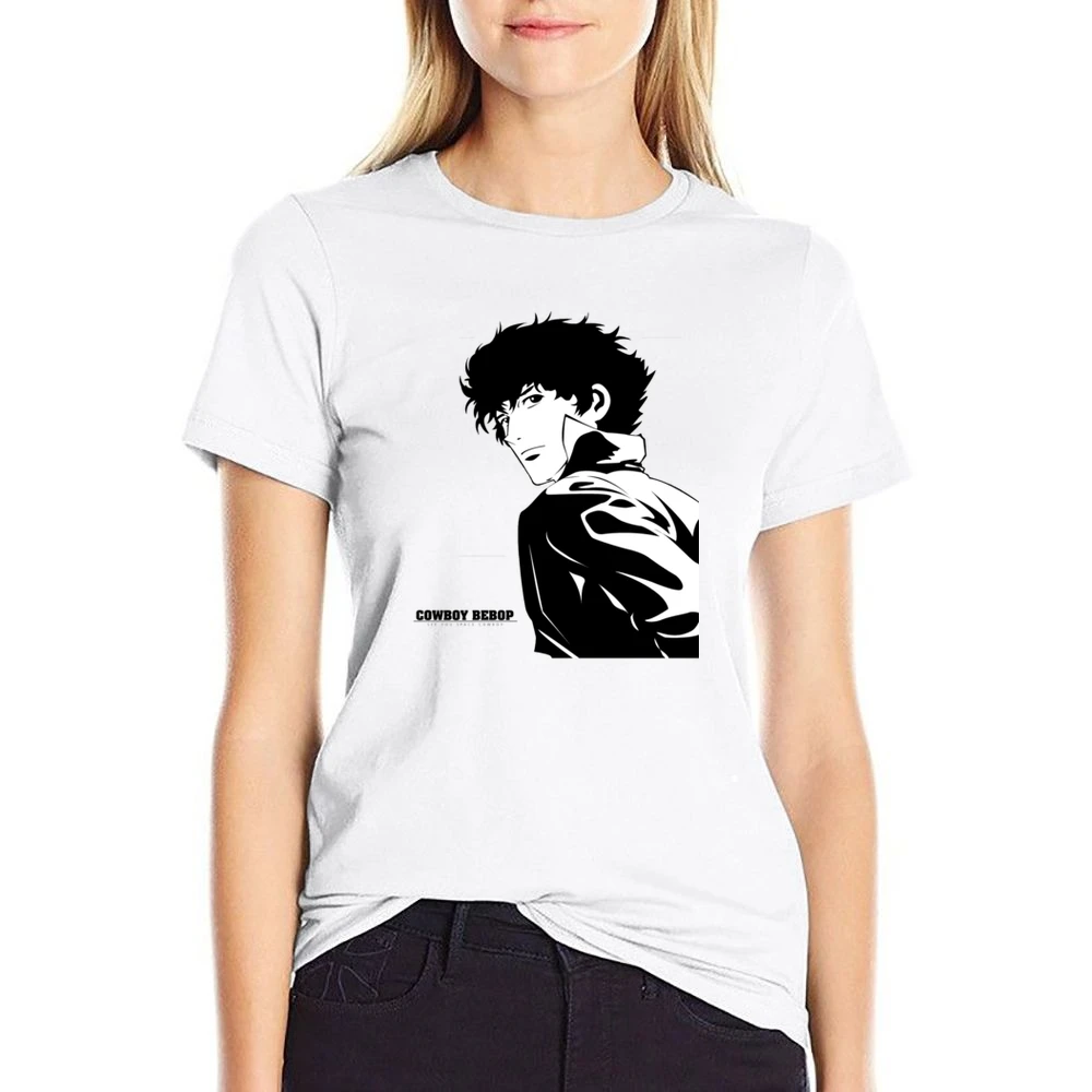 Cowboy bebop bounty hunter Spike spiegel US Size Women Ladies T-shirt