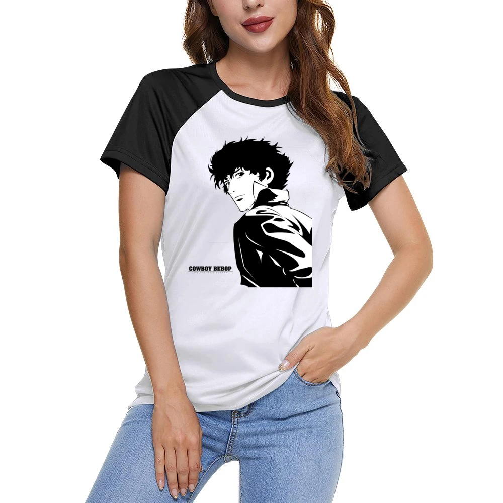 Cowboy bebop bounty hunter Spike spiegel Women Ladies Short Sleeve T-Shirt