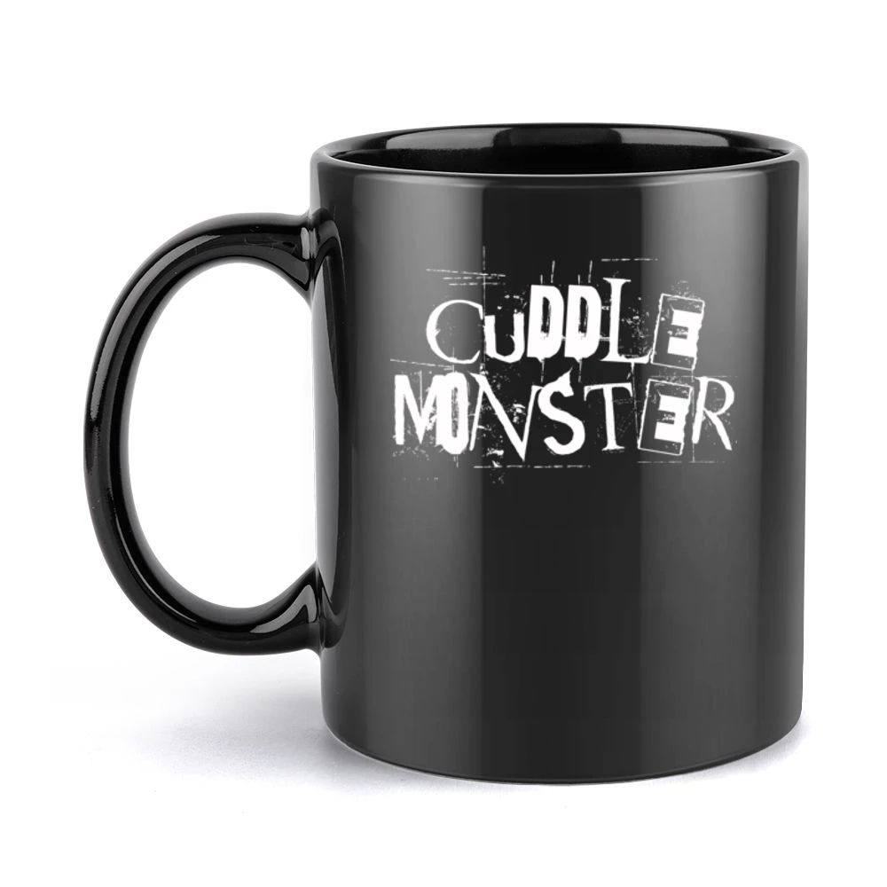 Cuddle Monster Fun Grunge Graphic Black Mug