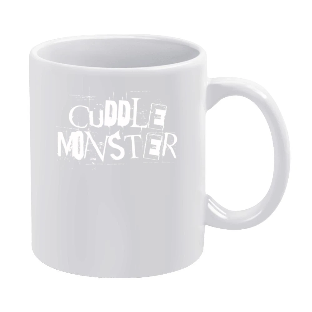 Cuddle Monster Fun Grunge Graphic White Mug