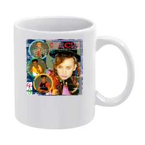 Culture Club Colour By Numbers Album Cover Distressed Image White Mug