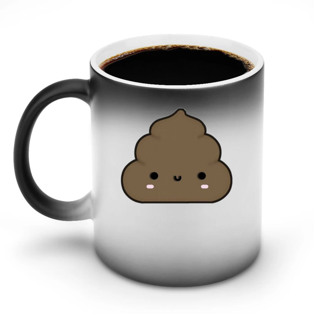 Cute Little Poop Adorable Cartoon Tee Shirt Discoloration Mug