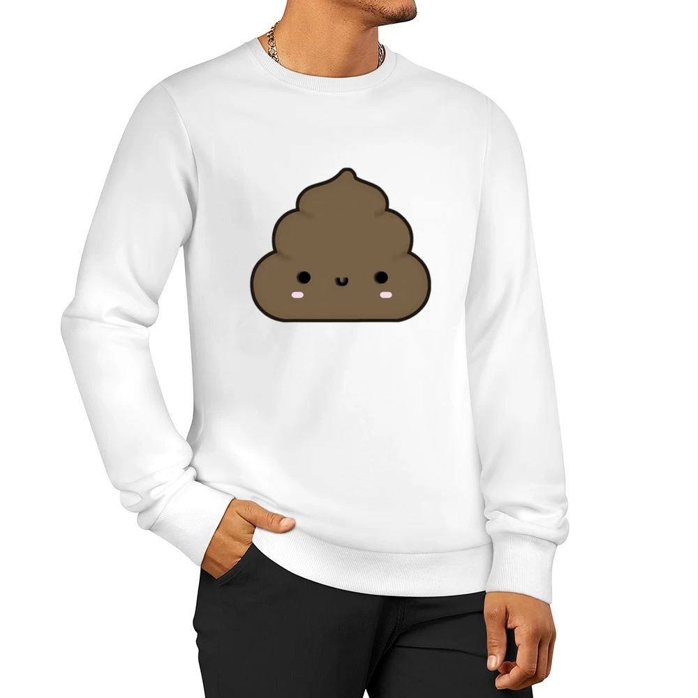 Cute Little Poop Adorable Cartoon Tee Shirt Men Pullover Sweatshirt